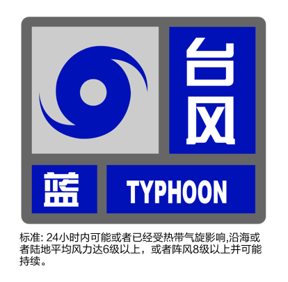 预警台风蓝色发布！市防汛指挥部启动全市防汛防台Ⅳ级响应行动！